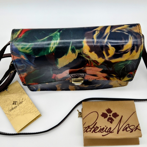 New Patricia Nash Leather Lanza Crossbody Clutch Bag - Picture 3 of 11